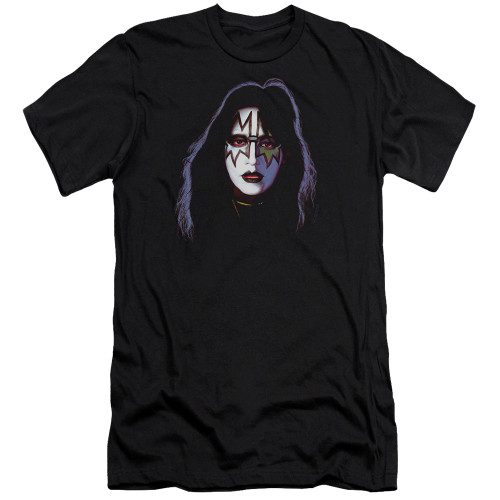 Kiss Ace Frehley Cover Adult 30/1 T-Shirt Black