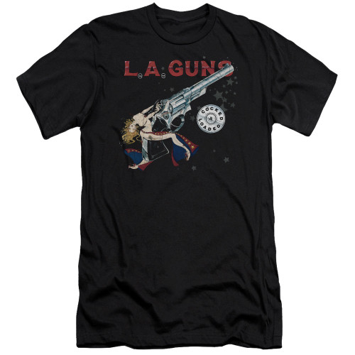 L.A. Guns Cocked And Loaded Adult 30/1 T-Shirt Black