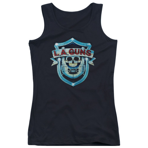 L.A. Guns Shield Junior Women's Tank Top T-Shirt Black