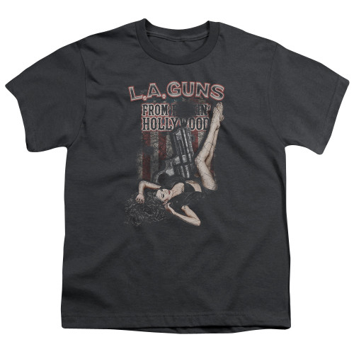 L.A. Guns From Hollywood Youth T-Shirt Charcoal