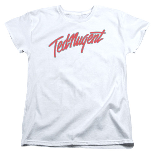 Ted Nugent Clean Logo S/S Women's T-Shirt White