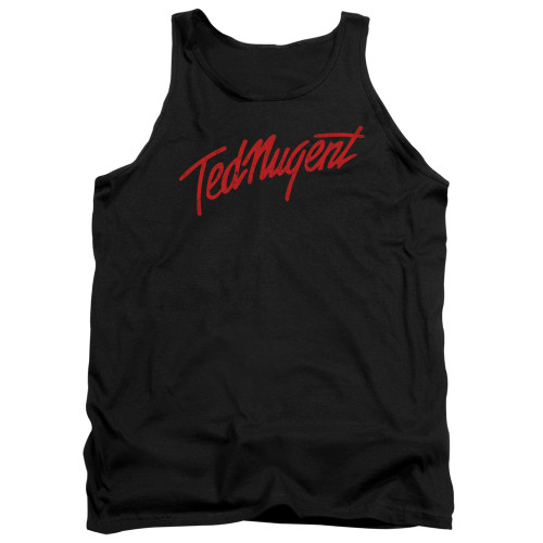 Ted Nugent Distressed Logo Adult Tank Top Black