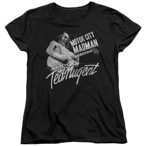 Ted Nugent Madman S/S Women's T-Shirt Black