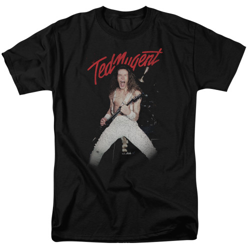 Ted Nugent Rockin S/S Adult 18/1 T-Shirt Black