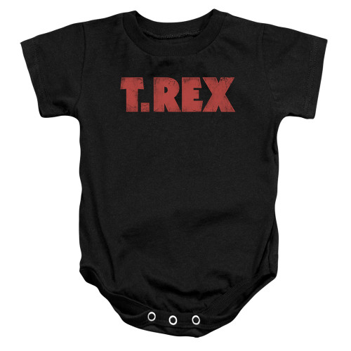 T. Rex Logo Infant Baby Snapsuit Romper Black