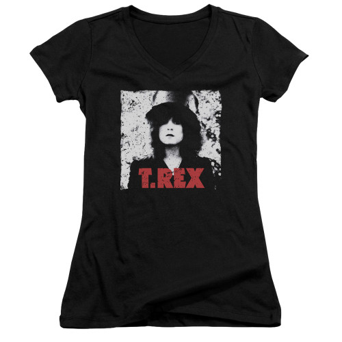 T. Rex The Slider Junior Women's T-Shirt V Neck Black