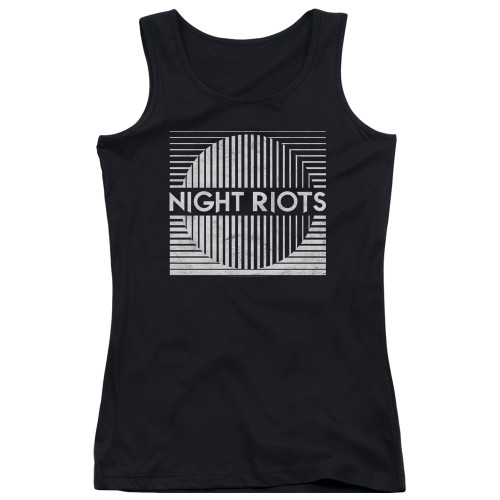 Night Riots Title Junior Women's Tank Top T-Shirtblack