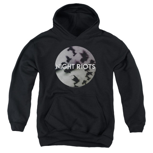 Night Riots Flock Youth Pullover Hoodie Sweatshirt Black
