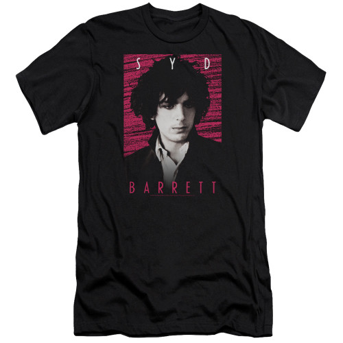 Syd Barrett Pink Floyd Syd Premium Canvas Adult Slim Fit 30/1 T-Shirt Black