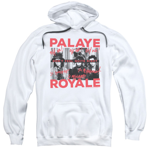Palaye Royale Oh No Adult Pullover Hoodie Sweatshirt White