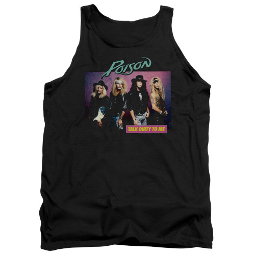 Poison Talk Dirty To Me Adult Tank Top T-Shirt Black