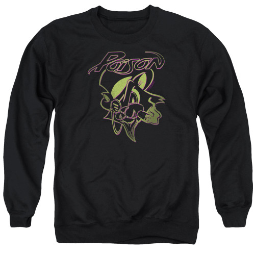 Poison Cat Adult Crewneck Sweatshirt Black