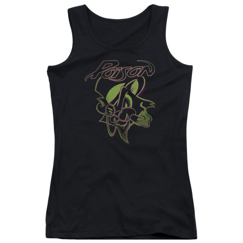 Poison Cat Junior Women's Tank Top T-Shirt Black