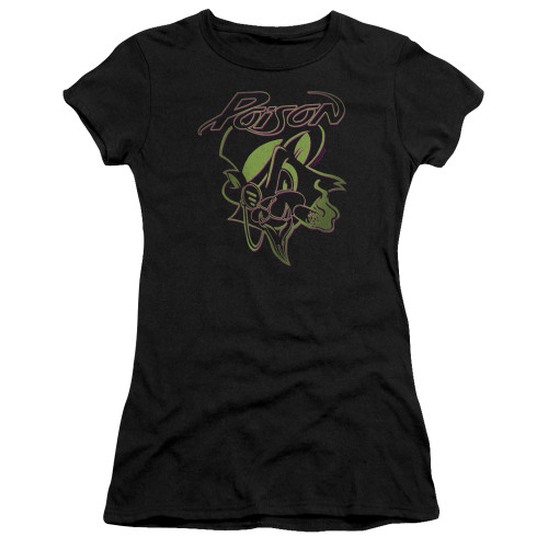 Poison Cat Premium Junior Women's Sheer T-Shirt Black
