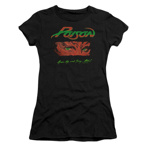 Poison Open Up Junior Women's Sheer T-Shirt Black