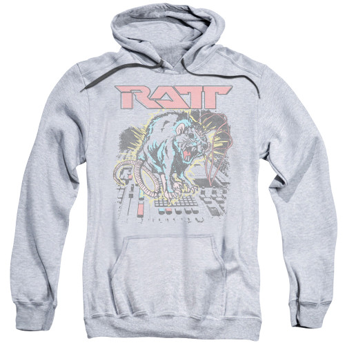 Ratt Shocked Adult Pullover Hoodie Sweatshirt Athletic Heather