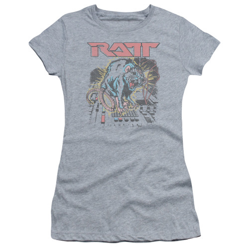 Ratt Shocked Junior Women's Sheer T-Shirt Athletic Heather