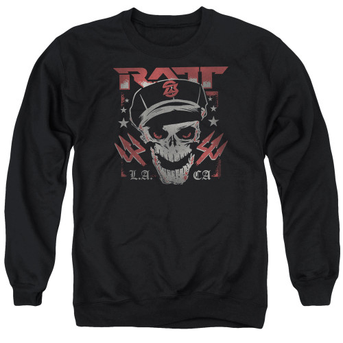 Ratt Skull And Tridents Adult Crewneck Sweatshirt Black
