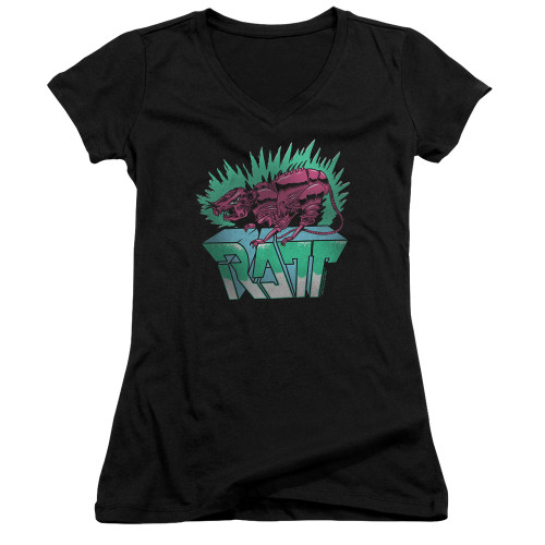 Ratt Robo Ratt Junior Women's V-Neck T-Shirt Black