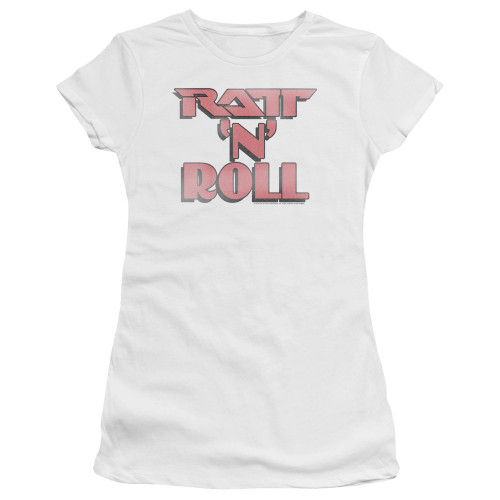 Ratt Ratt 'N' Roll Junior Women's Sheer T-Shirt White