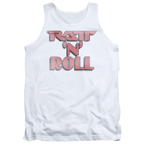 Ratt Ratt 'N' Roll Adult Tank Top T-Shirt White