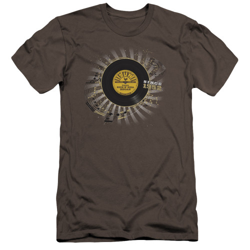 Sun Records Established Premium Canvas Adult Slim Fit 30/1 T-Shirt Charcoal