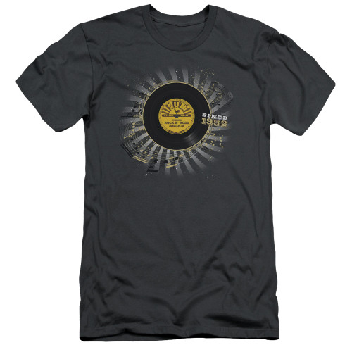Sun Records Established S/S Adult 30/1 T-Shirt Charcoal