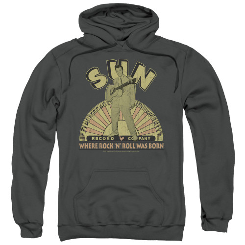 Sun Records Original Son Adult Pullover Hoodie Sweatshirt Charcoal