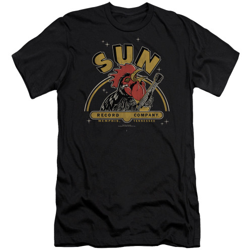 Sun Records Rocking Rooster S/S Adult 30/1 T-Shirt Black