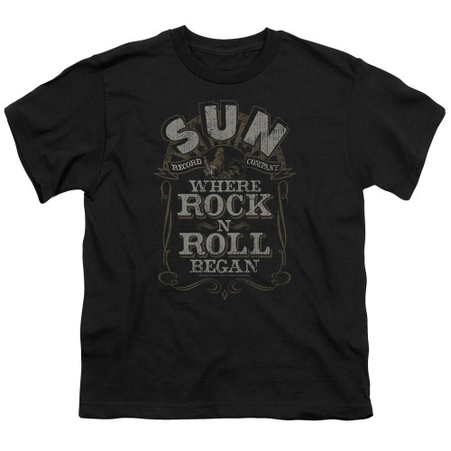 Sun Records Where Rock Began S/S Youth 18/1 T-Shirt Black
