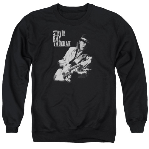 Stevie Ray Vaughan Live Alive Adult Crewneck Sweatshirt Black