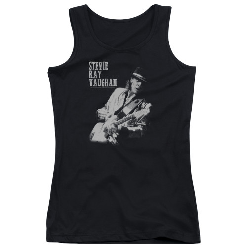 Stevie Ray Vaughan Live Alive Junior Women's Tank Top Black