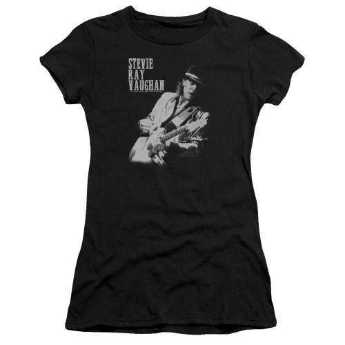 Stevie Ray Vaughan Live Alive Premium S/S Junior Women's T-Shirt Sheer Black