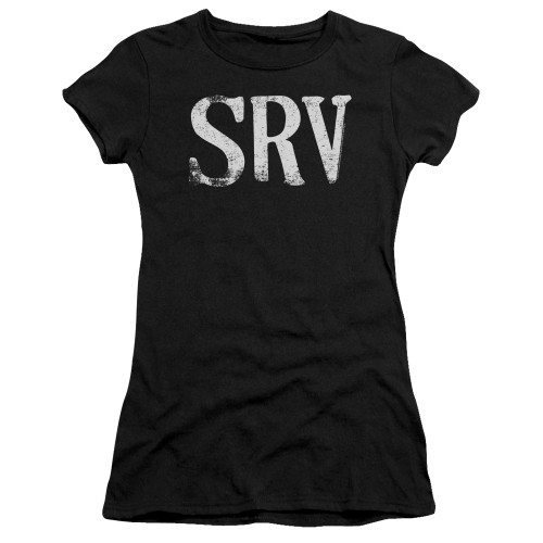 Stevie Ray Vaughan Srv S/S Junior Women's T-Shirt Sheer Black