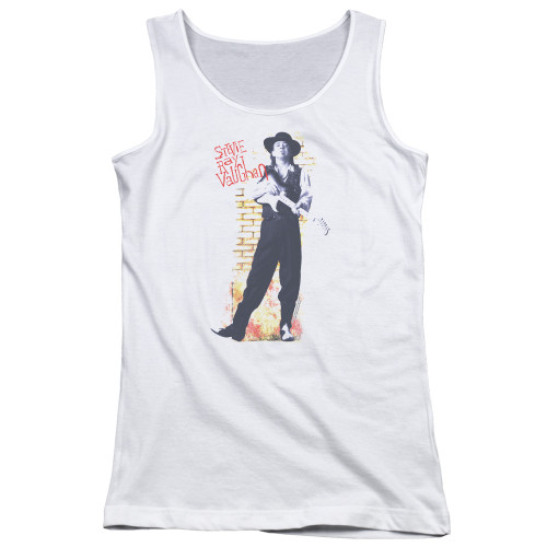 Stevie Ray Vaughan Standing Tall Junior Women's Tank Top White
