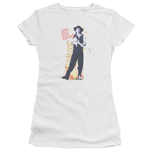 Stevie Ray Vaughan Standing Tall Premium S/S Junior Women's T-Shirt Sheer White