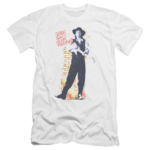 Stevie Ray Vaughan Standing Tall Classic Premium S/S T-Shirt Sheer White