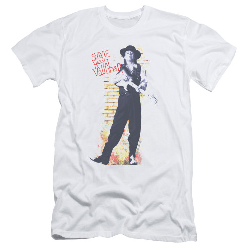 Stevie Ray Vaughan Standing Tall S/S Adult 30/1 T-Shirt White