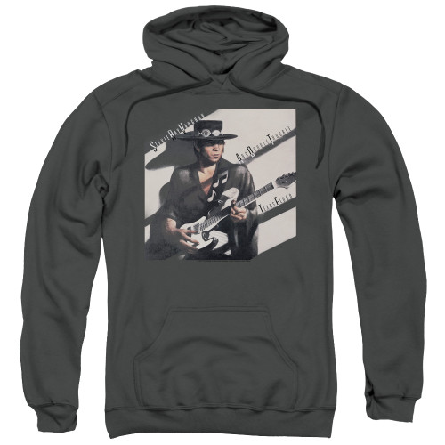Stevie Ray Vaughan Texas Flood Adult Pullover Hoodie Sweatshirt Charcoal