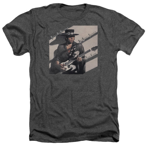 Stevie Ray Vaughan Texas Flood Adult Heather Charcoal T-Shirt