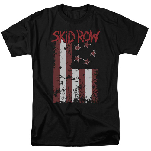 Skid Row Flagged S/S Adult 18/1 T-Shirt Black