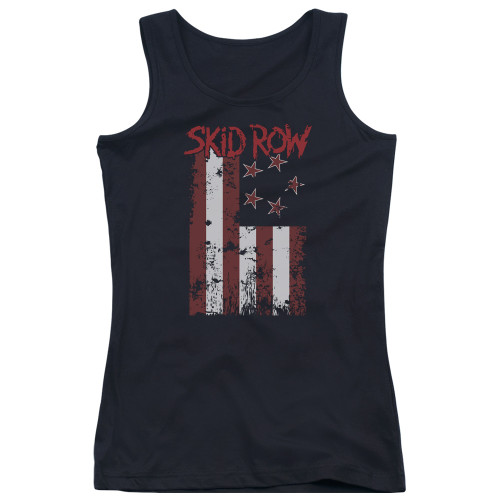 Skid Row Flagged Junior Women's Tank Top Black