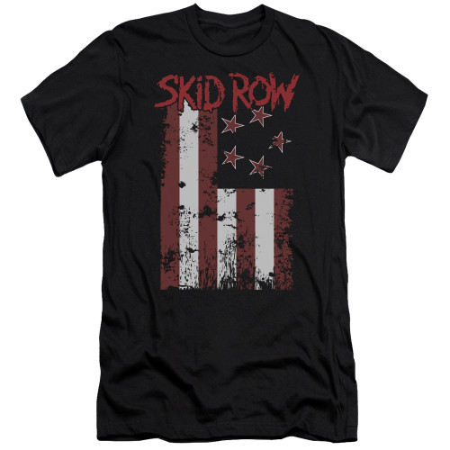 Skid Row Flagged S/S Adult 30/1 T-Shirt Black