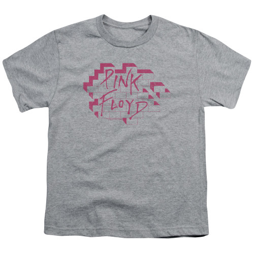 Roger Waters Pink Floyd Wall Logo Youth T-Shirt Athletic Heather