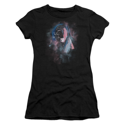 Roger Waters Pink Floyd Face Paint Junior Women's Sheer T-Shirt Black
