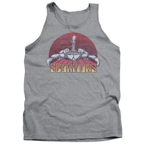 Scorpions Scorpions Color Logo Distressed Adult Tank Top T-Shirt Athletic Heather