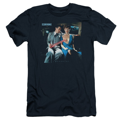 Scorpions Lovedrive Adult 30/1 T-Shirt Navy