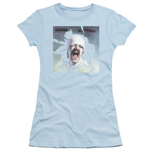 Scorpions Blackout Junior Women's Sheer T-Shirt Light Blue