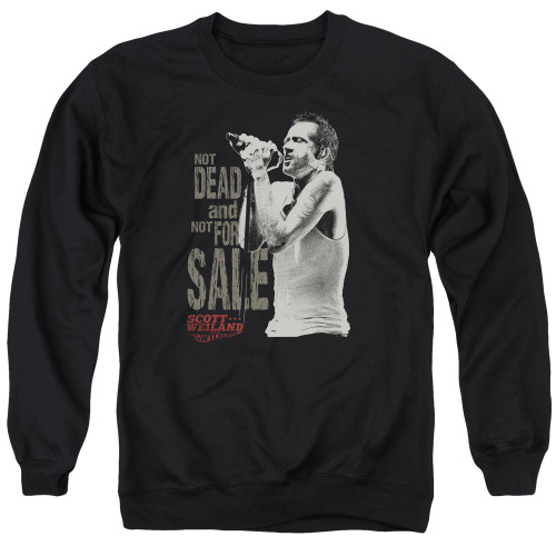 Scott Weiland Not Dead Adult Crewneck Sweatshirt Black