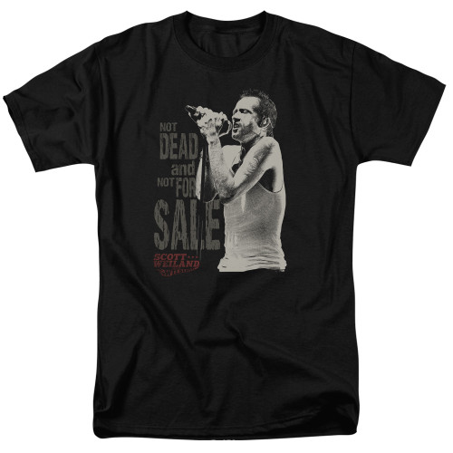 Scott Weiland Not Dead Adult 18/1 T-Shirt Black